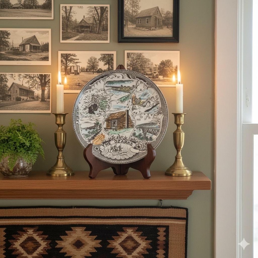 Vintage Lake Of The Ozarks 9.5" Decorative Souvenir Plate
